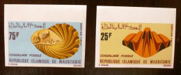 MAURITANIE MINERAUX, Fossiles Yvert N° 302/03  NON DENTELER, IMPERFORATE ** MNH, Neuf Sans Charniere - Minerales