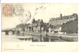 Cp, 53, Laval, Palais De Justice, Voyagée 1906 - Sonstige & Ohne Zuordnung