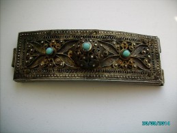 IMPERIAL  RUSSIA  , CAUCASIA , SILVER 84  BELT BUCKLE , FILIGREE , 0 - Silverware