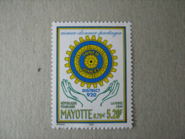 MAYOTTE      P 83  * *    CLUB INNER WHEEL - Unused Stamps