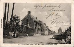 WORMHOUDT ,RUE DE LA CTADELLE  ET PONT DE PEENE,PERSONNAGES,JOLI PLAN  REF 39892 - Wormhout