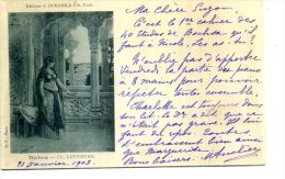 ALGERIE  DJELMA C LEFEVRE FEMME A SA TERRASSE ED DURAND ANIMATION EN 1900 - Djelfa