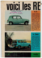 RENAULT GAMME 63 DEPLIANT 4 VOLETS PAPIER JOURNAL  1963  Format A4 FRANCE - Publicidad