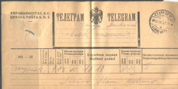 YUGOSLAVIA - JUGOSLAVIA -  S.H.S.  - TELEGRAM - 1921 - Storia Postale