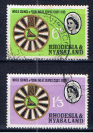 RN+ Rhodesien & Nyassaland 1963 Mi 50-51 Young Men's Service Club - Rhodésie & Nyasaland (1954-1963)