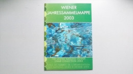 UNO-Wien 381/8, 393/8, 406, Bl. 17 Souvenir-Folder 2003 Oo/used, Jahreszusammenstellung 2003 - Oblitérés