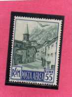 SAN MARINO 1950 POSTA AEREA AIR MAIL VIEWS  VEDUTE LIRE 55 MNH - Airmail