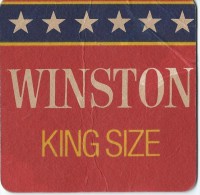 Sous -Bock/ Cigarettes/Winston/King Size/Angleterre  / Vers 1970   SOUB8 - Bierdeckel