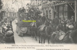 CPA BREDA ONAFHANKELIJKHEIDSFEESTEN 1813 SEPTEMBER 1913 EDIT H CLIMAN RUYSSERS ANVERS - Breda