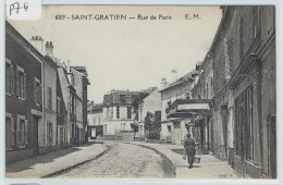 CARTES POSTALES SAINT GRATIEN    RUE DE PARIS     ANIMEE   EPICERIE - Saint Gratien