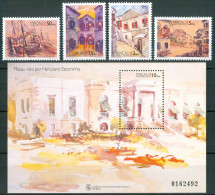 1996 Macao Herculano Estorninho Quadri Paintings Peintures Set + Block MNH** -B175 - Unused Stamps