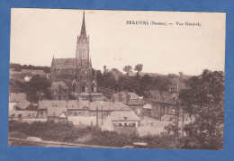 CPA - BEAUVAL - Vue Générale - Eglise - 1935 - Beauval