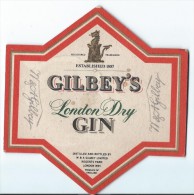 Sous -Bock/Alcool /GIN/ Gilbey's/ London Dry /Angleterre / Vers 1980     SOUB24 - Sous-bocks