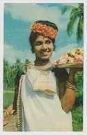 INDIA - INDE - BEAUTY AND THE GOD A VILLAGE GIRL TO THE TEMPLE - Non Circulée - 2 Scans - - Ohne Zuordnung
