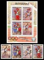 (139-140) Botswana  1992  Sport / Olympics / JO Barcelona  ** / Mnh  Michel 535-38 + BL 25 - Botswana (1966-...)