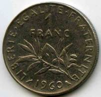 France 1 Franc 1960 GAD 474 KM 925.1 - 1 Franc