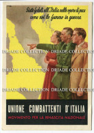 CARTOLINA UNIONE COMBATTENTI D'ITALIA MOVIMENTO PER LA RINASCITA NAZIONALE U.C.I. - Political Parties & Elections