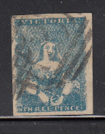 Victoria Used Scott #4 3p Victoria, Type II - Oblitérés