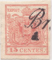 SI53D Italia Italy Antichi Stati ASI Lombardo Veneto 15 C.1850  Con Annullo - Lombardy-Venetia