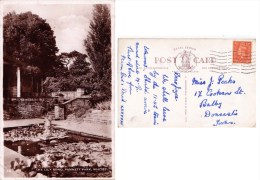 *Cartolina Formato Piccolo Whitby Pannett Park The Lily Pond Viaggiata 1947-Yorkshire - Whitby