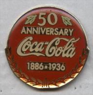 Pin's Coca Cola Centenaire 50 Ans 1936 - Coca-Cola