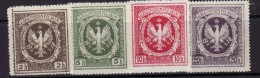 POLAND MILITARY POST  CHARITY LABELS 1916   MNH - Unused Stamps
