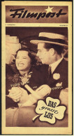 "Filmpost" "Das Grosse Los" Mit Dick Powell , Ellen Drew  -  Filmprogramm Nr. 30 Von Ca. 1948 - Autres & Non Classés