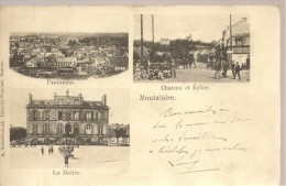 MONTATAIRE - Carte Multi-vues - Panorama - Chateau Et Eglise - La Mairie - 2 Scans - Montataire