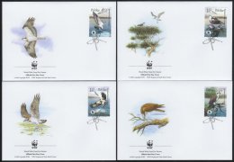 Nat329fb WWF FAUNA ROOFVOGELS VISSEN FISH BIRDS OF PREY GREIFVÖGEL AVES OISEAUX POLSKA 2003 FDC's - FDC