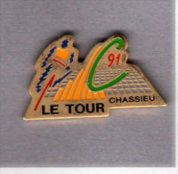 Pin´s  Sport  Cyclisme, Le  Tour  De  France  1991  à  CHASSIEU  ( 69 ) - Radsport