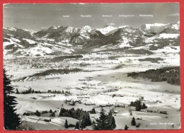 CARTOLINA VG GERMANIA - SONTHOFEN - Panorama Invernale - 10 X 15 - ANN.  TARGHETTA  SONTHOFEN 1962 - Sonthofen