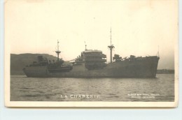 LA CHARENTE - Pétrolier Marius Bar Photo  Toulon. - Tanker