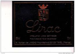 ETIQUETTE   -  LIRAC      Norbert De LANZAC   - Tavel - Pink Wines