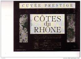 ETIQUETTE   -  COTES DU RHONE  -  Cuvée Prestige -  Cave   LA ROMAINE - Côtes Du Rhône