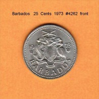 BARBADOS   25  CENTS  1973 (KM # 13) - Barbades