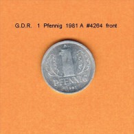 G.D.R.   1  PFENNIG  1981 A   (KM # 8.2) - 1 Pfennig
