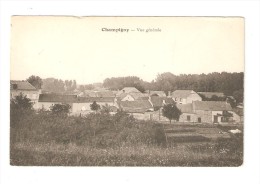 CPA : 51 - Champigny Sur Marne : Vue Générale : Champs - Maisons - Bois Au Fond  -  Vue Peu Commune - Champigny