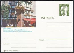 Germany 1974, Illustrated Postal Stationery "Bad Orb", Ref.bbzg - Cartes Postales Illustrées - Neuves