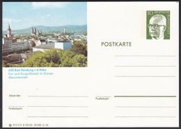 Germany 1974, Illustrated Postal Stationery "Bad Homburg", Ref.bbzg - Cartes Postales Illustrées - Neuves