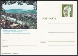 Germany 1974, Illustrated Postal Stationery "Bad Munstereifel", Ref.bbzg - Cartes Postales Illustrées - Neuves