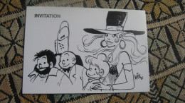 WILL Carte Postale Signée COLMAR Club Cartophile Et Bédéphile Salon Bande Dessinée 7 Mars 1987 Signé Signature Spirou - Dedicados