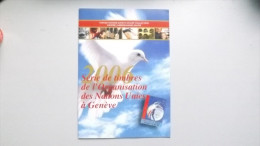 UNO-Genf 530/6, 541/4, 551/2, Bl. 21 Souvenir-Folder 2005 **/mnh, Jahreszusammenstellung 2006 - Unused Stamps