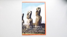 UNO-Genf 573/6, 583/6, Bl. 22 Souvenir-Folder 2007 **/mnh, Jahreszusammenstellung 2007 - Ungebraucht