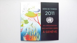 UNO-Genf 741/2, 751/73, 778/9 Souvenir-Folder 2011 **/mnh, Jahreszusammenstellung 2011 - Neufs