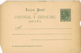 10582. Entero Postal ESPAÑA, 5 Cts Alfonso XII, Variedad Vrde Oscuro, Edifil Num 13ac ** - 1850-1931