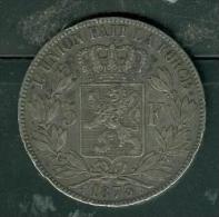 Belgique 5 Francs Argent Léopold II   Année 1873 Très Belle Pièce    - PIA6601 - 5 Francs