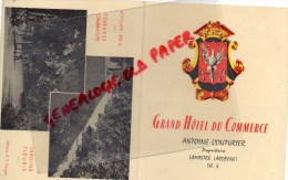 07 -  LAMASTRE - GRAND HOTEL DU COMMERCE - ANTOINE COUTURIER PROPRIETAIRE- CARTE DOUBLE - Lamastre