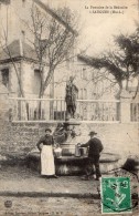 SAUGUES LA FONTAINE DE LA BEDOUIRE ANIMEE 1910 - Saugues