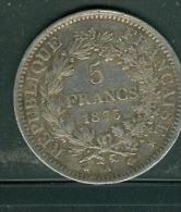France  5 Francs Argent  Année 1873  - Pia6702 - Autres & Non Classés