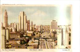 81208) CARTOLINA    PANORAMA SAO PAULO BRASIL VIAGGIATA - São Paulo